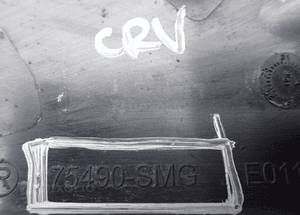 Trójkąt nakładka błotnika 75490-SMG civic viii ufo 3