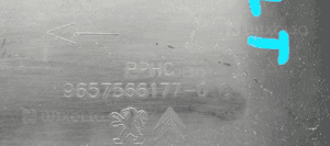 Boczek tapicerka lewy tył Peugeot 308 96820040ZD 6