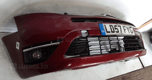Zderzak przód przedni do citroen C4 picasso khjd bordo bordowy halogeny 4