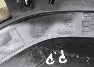 Kratka prawa zderzaka przód peugeot 208 i 9810738177 2015-2019 lift 6