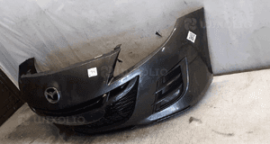 Zderzak przód przedni mazda 3 bl szary grafitowy halogeny 3
