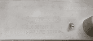 Osłona listwa podsufitki bagażnika VW Touareg 7L6867617J 4