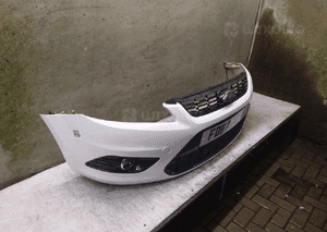 Zderzak przód przedni do ford focus MK2 ii lift fl N8 biały halogeny 3