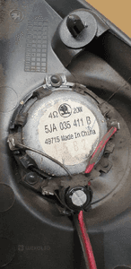 Głośnik drzwi osłona lusterka prawa Skoda Rapid 5JA837974B 5
