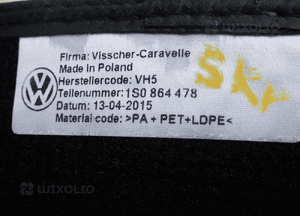 Dywaniki vw up 1S0864478 3