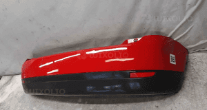 } ZDERZAK TYŁ TYLNY FORD FIESTA MK.6 6 VI K2 CZERWONY 3