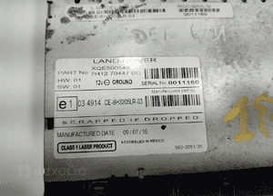 Fabryczne radio cd land rover defender 7H1270447BC XQE500540 2007-2014 8