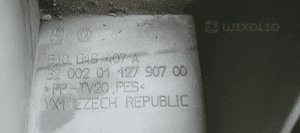 Ślizg mocowanie zderzaka przód przedni Skoda Roomster 5J0819407A 5