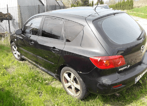 Mazda 3 BK 03-09 Drzwi Prawe przednie przód szyba  w kolor 16W 5