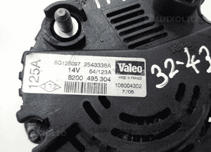 ALTERNATOR RENAULT TRAFIC II OPEL VIVARO A 2.5 DCI 8200495304 2001-2006 5