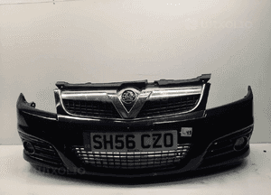 Zderzak przód przedni opel vectra c lift fl Z20R czarny halogeny 1
