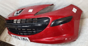 Zderzak przód przedni peugeot 207 ekqd bordo bordowy 2