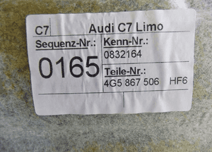 Audi A6 C7 2011- sedan podsufitka 5