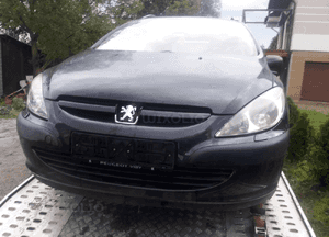 Peugeot 307 Maska szyba lampa zderzak pas atrapa 4Y 4