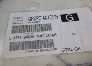 JAGUAR XJ X351 OSŁONA NAKŁADKA SŁUPKA DRZWI 9