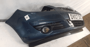 Zderzak przód przedni do opel corsa d 4 iv Z168 szary granat halogeny 4