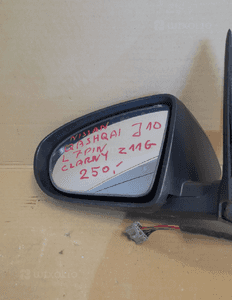 Lusterko lewe 7 pin nissan quashqai J10 Z11G czarny 2