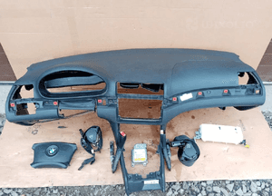 Konsola AIRBAG pasy poduszki sensor BMW 3 E46 komplet 1