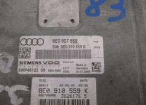 STEROWNIK SILNIKA AUDI A4 B7 3.2 FSI 8E0907559 2