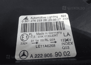 Mercedes s klasa W222 lampa lewa przod full led night vision A2229069002 10