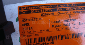 Poduszka łapa skrzyni Peugeot 2008 Corsa F 1,2 THP 6