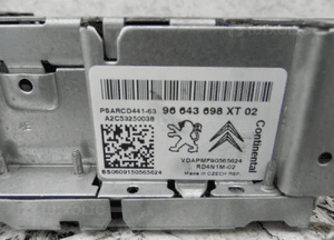 Radio CD MP3 Peugeot Citroen C3 I Lift 96643698XT 2