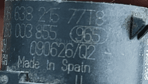 CZUJNIK PARKOWANIA COFANIA PDC PEUGEOT 308 I T7 9663821577 2007-2013 7