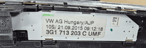 VW Passat B8 DSG gałka mieszek ramka zmiany biegów 3G1713203C 7