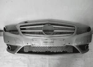 Mercedes b klasa 246 pdc chromy zderzak przedni 1