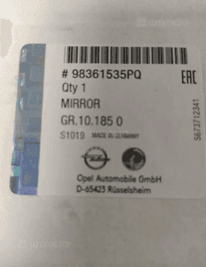 OPEL CORSA F KOLOROWE POKRYWY OSŁONY NA LUSTERKA NOWY ORYGINAŁ 7