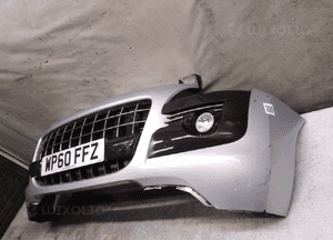 Zderzak przód przedni peugeot 3008 ezrc srebrny halogeny 3