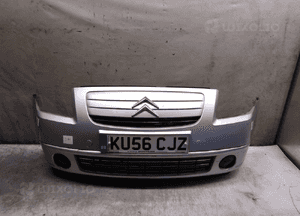 Zderzak przód przedni do citroen C2 grill kod kolor ezrc srebrny 1