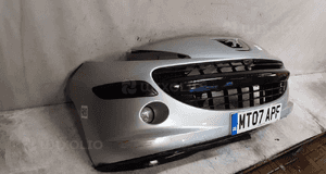Zderzak przód przedni peugeot 207  ezrc srebrny halogeny 4