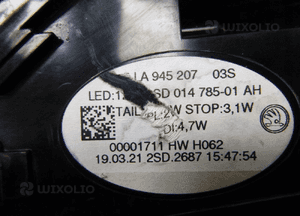 SKODA ENYAQ iV LAMPA LEWY TYŁ LEWA TYLNA LED OEM 14