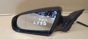 Lusterko zewnętrzne lewe Audi A6 C6 5 PIN Europa LY9B 8