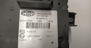 SKRZYNKA BEZPIECZNIKÓW MODUŁ BSI FIAT DUCATO 1371887080 NO 654/010 3