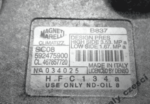 Fiat punto ii panda doblo 1.2 sprężarka kompresor 2