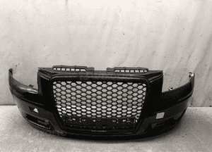 Zderzak przód przedni do audi A3 8P lift fl LC9Z czarny plastry miodu tuning halogeny 1