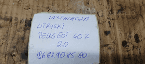 Wiązka instalacja wtrysków wtryskiwaczy Peugeot 407 2.0 HDI 9662908580 8