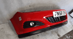 Zderzak przód przedni do opel astra h 3 iii gtc Y547 czerwony halogeny 5