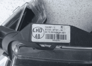 Toyota verso lift 2012 xenon led prawy  81110-OF181-00   europa 5