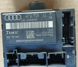 Audi A6 C6 moduł sterownik drzwi prawy przód tył 4F0959792 4F0959794A 4F0959792S 2