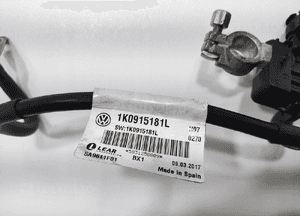 Klema minus minusowa przewód skoda yeti 5L 1K0915181L 2012-2017 lift 4