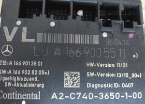 MERCEDES C 204  E 207 E 212 ML GL 164 moduł moduły drzwi zamka RÓŻNE NUMERY 14