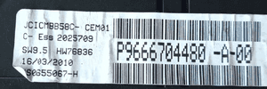 Citroen C4 Picasso I  1.6 VTi zegar licznik 9666704480 3