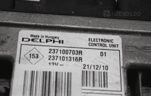 Sterownik silnika moduł ECU komputer DACIA SANDERO LOGAN DUSTER 1.5 DCI 237100703R / 237101316R 2