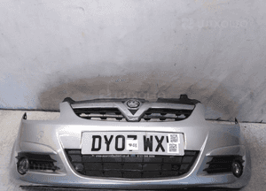 Zderzak przód przedni do opel corsa d halogeny Z157 srebrny 1