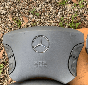 MERCEDES s 220 cl 215 poduszka air bag kierowcy szara czarna klawisze 11