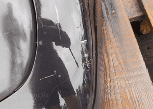 CITROEN C1 EXL BŁOTNIK TYLNY CZARNY 5