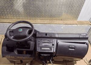 Deska rozdzielcza nagrzewnica airbag poduszki konsola skoda superb i 1